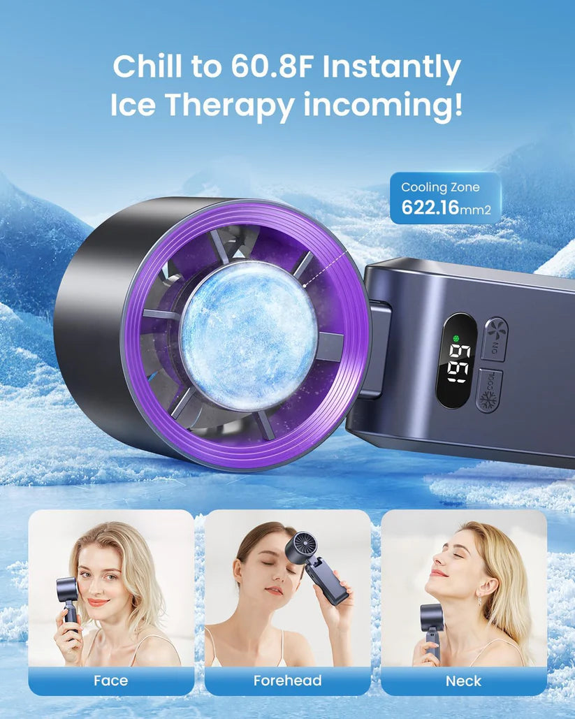 Pocket Turbo Cooling Fan – Ice-Cold Wind Anywhere, Anytime