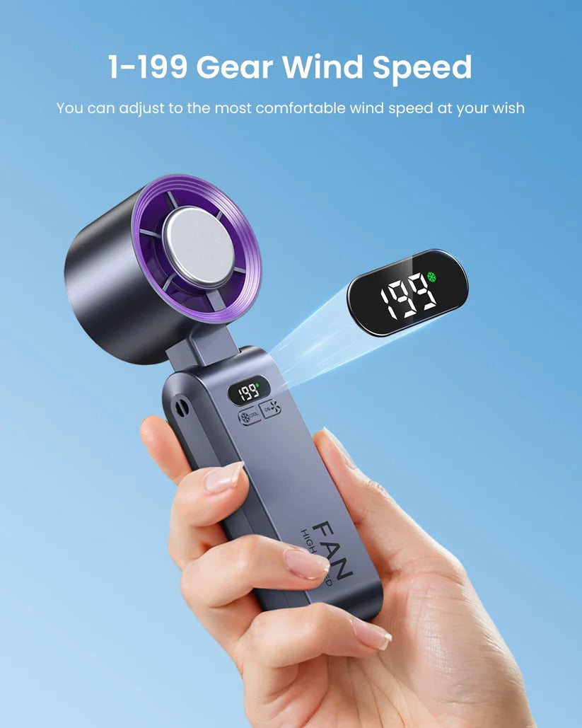 Pocket Turbo Cooling Fan – Ice-Cold Wind Anywhere, Anytime