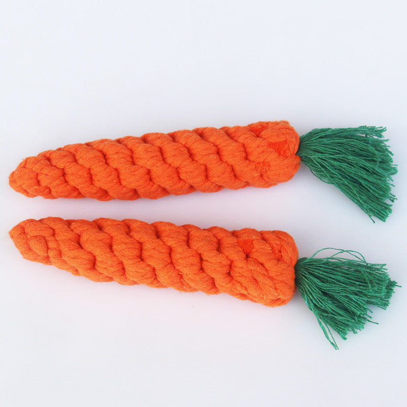 Pet Cotton Rope Carrot Toy