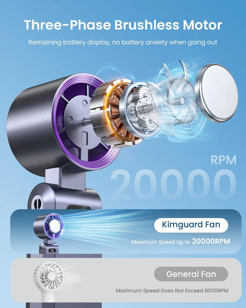 Pocket Turbo Cooling Fan – Ice-Cold Wind Anywhere, Anytime