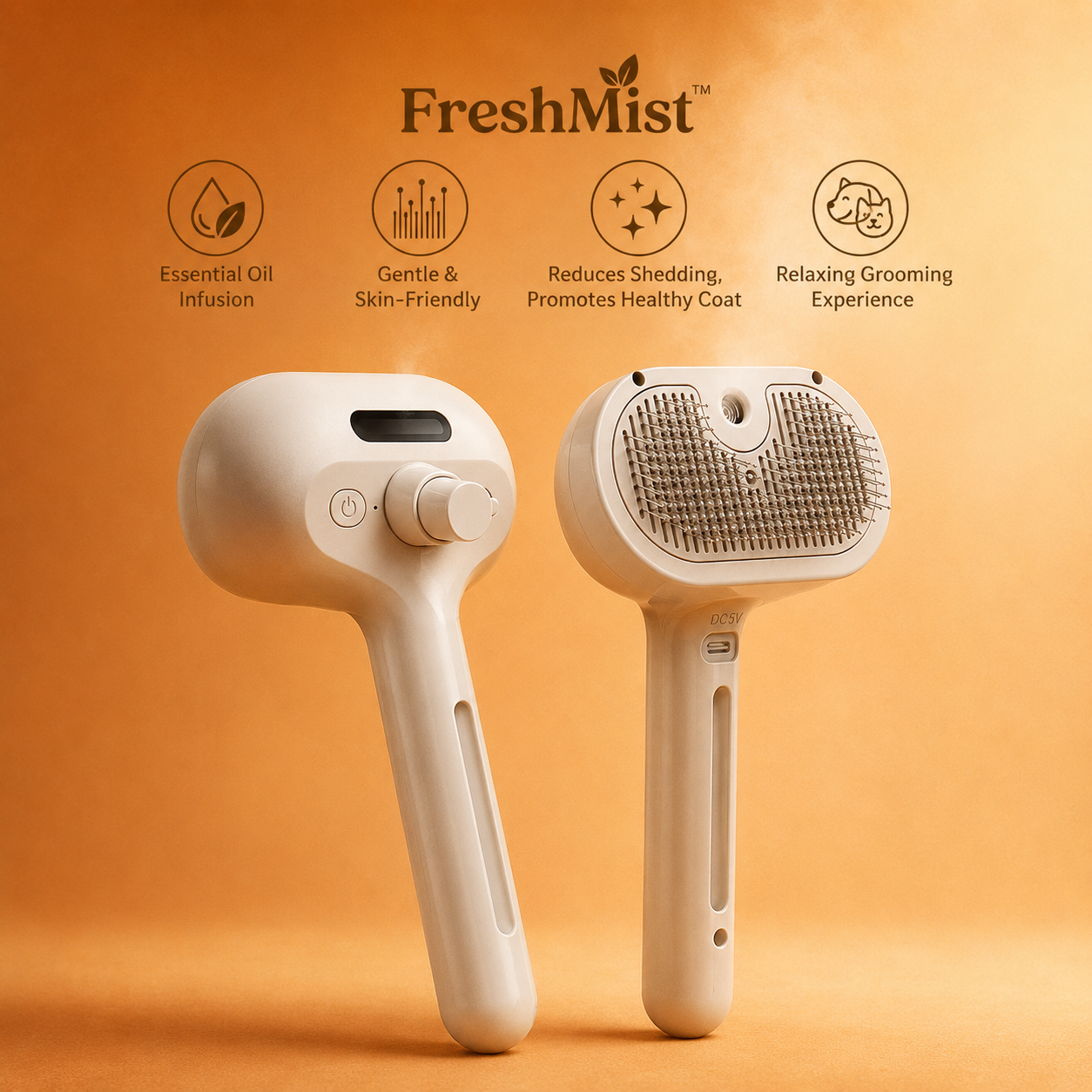 TAILEDEN FreshMist™ Pet Grooming Brush