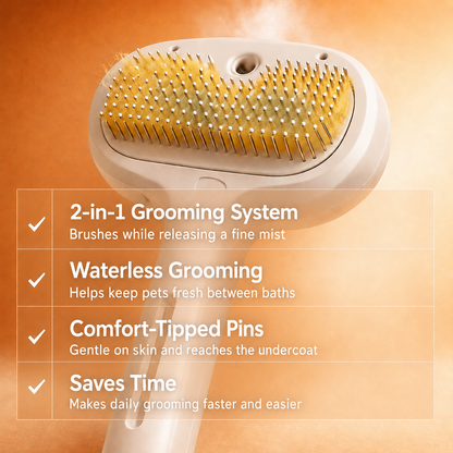 TAILEDEN FreshMist™ Pet Grooming Brush
